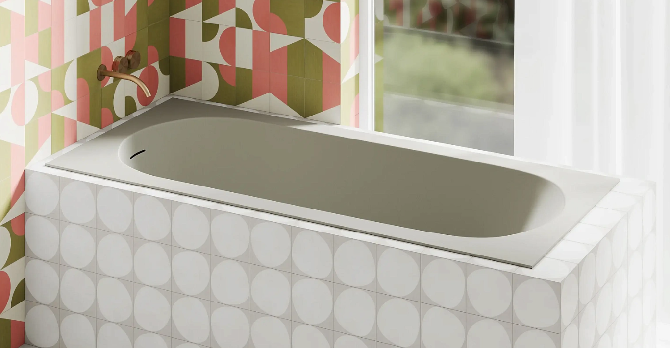 Встраиваемая овальная ванна SALINI ORNELLA KIT 102423M 700х1690х600 мм, S-Stone, регулируемые ножки, донный клапан "Click-Clack", сифон, интегрированный слив-перелив, цвет Белый матовый