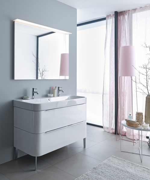 Зеркало с подсветкой Duravit Happy D.2 H2 7496 2222 белый глянцевый