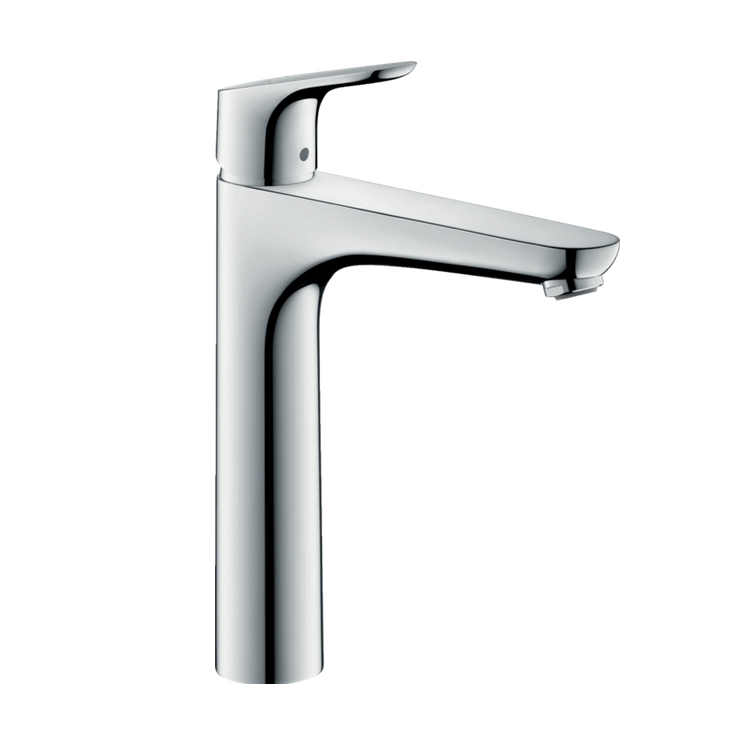 Однорычажный смеситель для раковины HANSGROHE Focus 31518000 190 мм, без донного клапана, цвет Хром