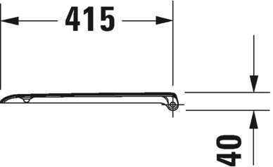 Сиденье для унитаза с крышкой Duravit D-Сode 0067310000 без автоматического опускания, белое