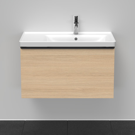 Тумба подвесная под раковину DURAVIT D-Neo DE425503030 784 мм х 452 мм, с одним выдвижным ящиком, натуральный дуб