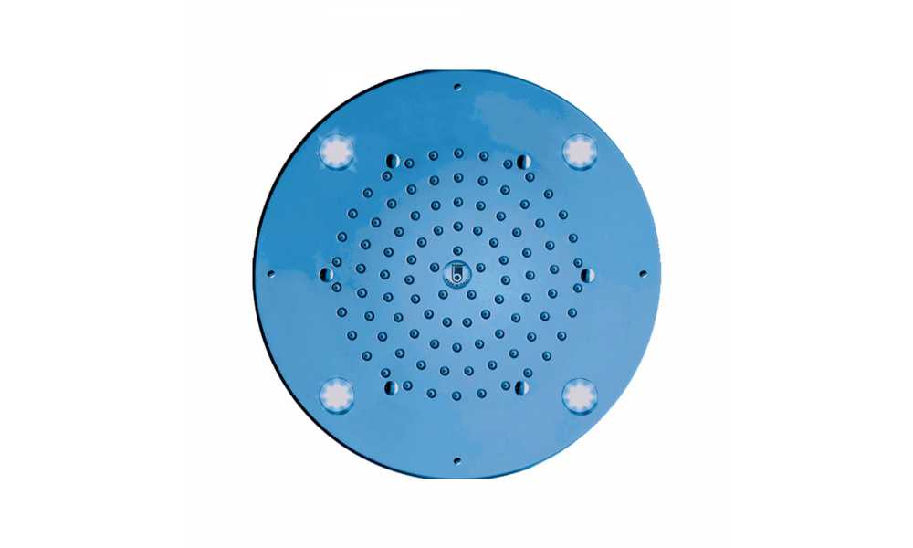 Верхний душ Bossini Oki Flat Light I01724 Хром с RGB хромотерапией