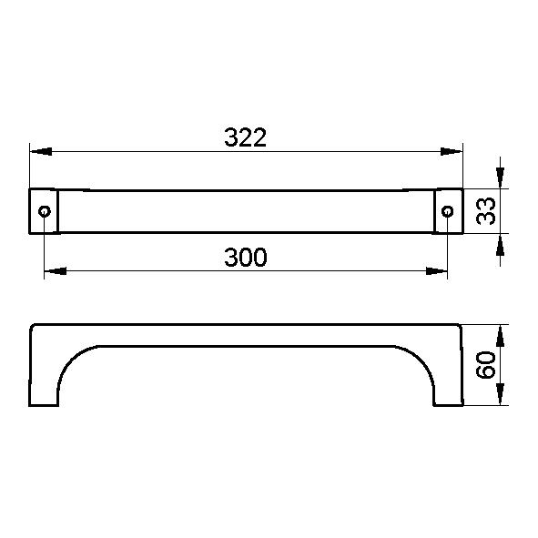 Поручень Keuco Edition 11 арт. 11107 010000 хром