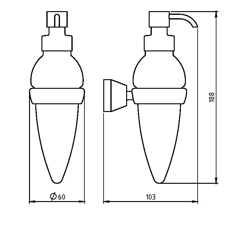 Дозатор жидкого мыла Novaservis Metalia 3 6355.0 хром