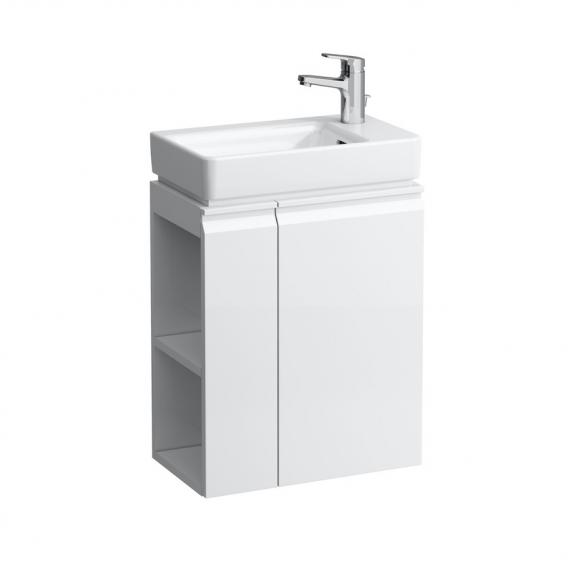 Тумба  асимметричная Laufen  Pro S  4.8300.2.095.463.1 для раковины Pro S  8.1595.4, дверца справа, полки слева, белый матовый