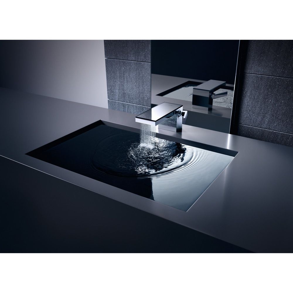 Панель для смесителя 24,5 см AXOR MyEdition 47901600 Чёрное стекло