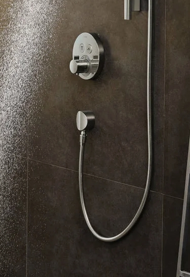 Шланговое подсоединение Hansgrohe Fixfit S 27506000 с клапаном обратного тока и шарнирным соединением, цвет Хром