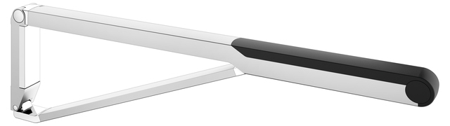 Складной поручень для установки справа и слева KEUCO AXESS 35003 170837 850 мм, цвет Алюминий серебристый анодированный/Чёрный