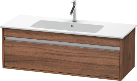 Тумба подвесная под раковину Duravit Ketho KT642107979 с выдвижным ящиком, орех натуральный