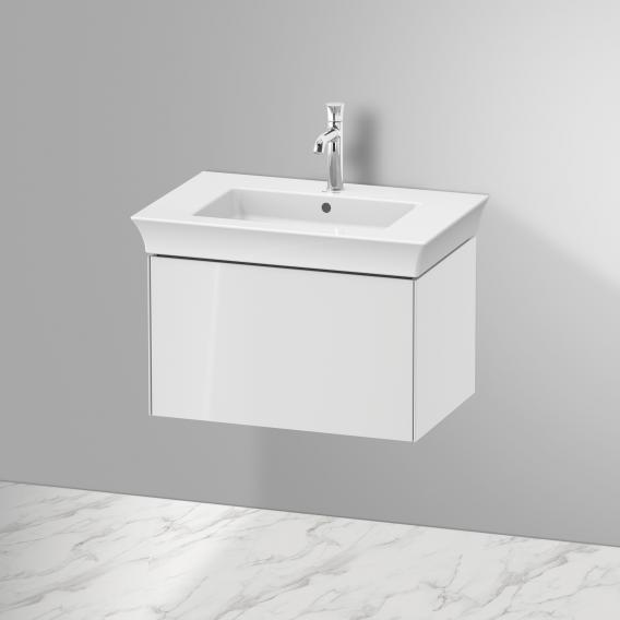 Тумба подвесная правая DURAVIT White Tulip WT424108585 458 мм х 684 мм, с одним выдвижным ящиком, белый глянцевый
