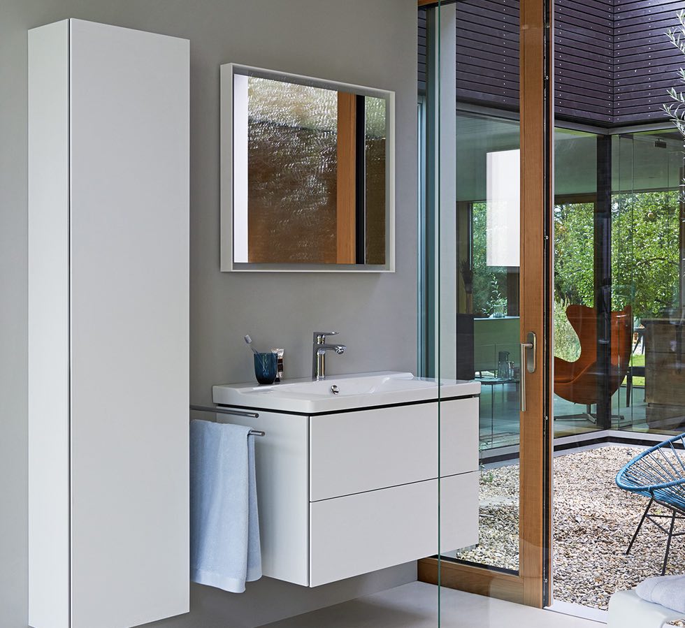 Шкаф-пенал подвесной Duravit L-Cube LC1170R2222 белый глянцевый