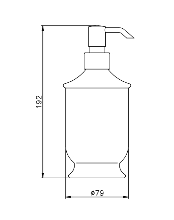 Дозатор для жидкого мыла настольный  NICOLAZZI Classica d'appoggio   6006BZ Белый/Бронза (Снимается с производства)