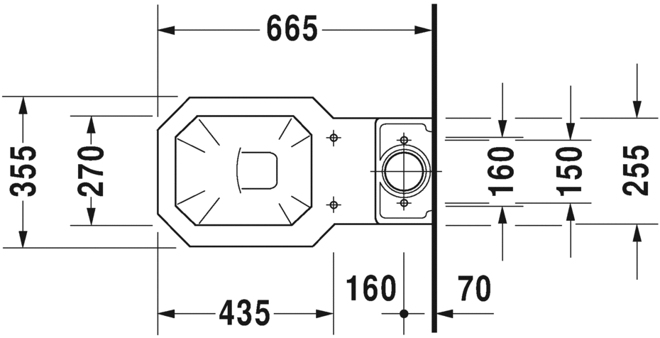 Бачок для унитаза Duravit 1930 0872200005 подвод воды справа или слева