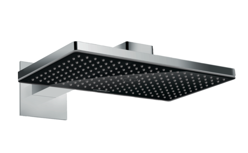 Верхний душ с настенным держателем Hansgrohe Rainmaker Select 24003600 цвет Хром/Чёрный