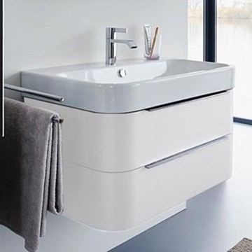 Тумба подвесная под раковину Duravit Happy D.2 H2 6365 2222 белый глянцевый