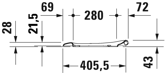 Сиденье для унитаза Duravit Starck 3  0063890000 c автоматическим закрыванием, белое