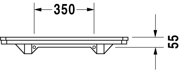 Полка Duravit 1930 0892750000 белый