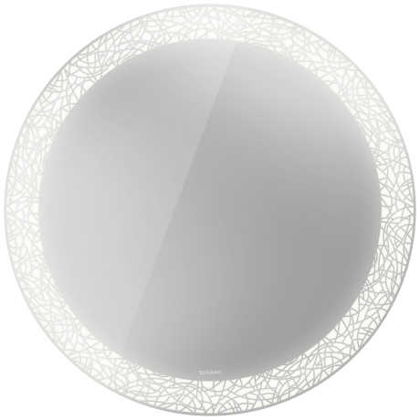 Зеркало круглое с подсветкой Duravit Happy D.2 Plus HP7481G0000 декор organic
