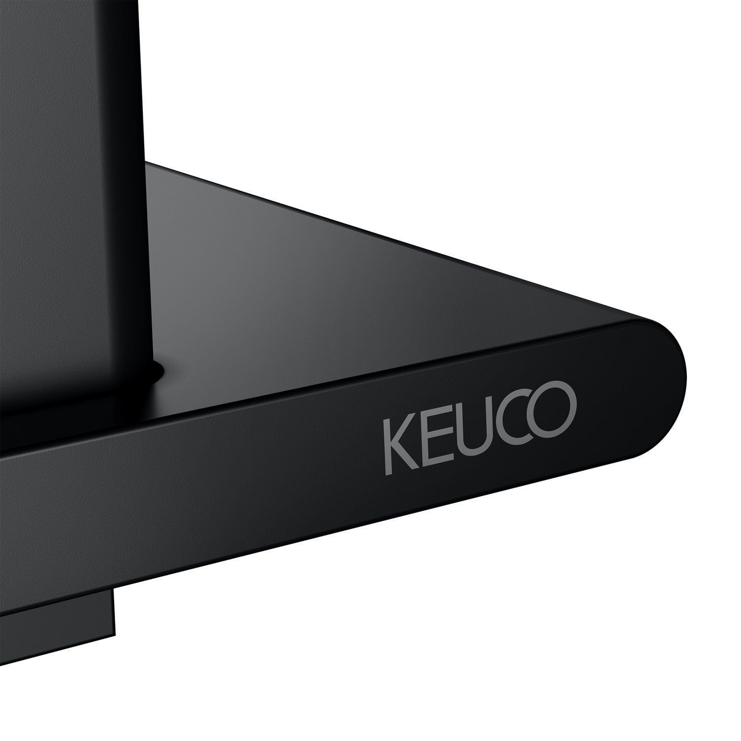 Полочка для душа KEUCO AVENO 14659 370000 со встроенным стеклоочистителем, с клеевым комплектом, цвет Чёрный матовый