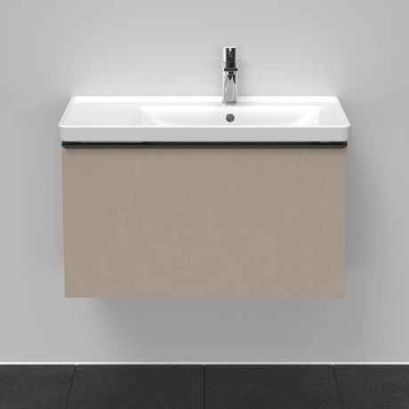 Тумба подвесная под раковину DURAVIT D-Neo  	DE425507575 784 мм х 452 мм, с одним выдвижным ящиком, лён