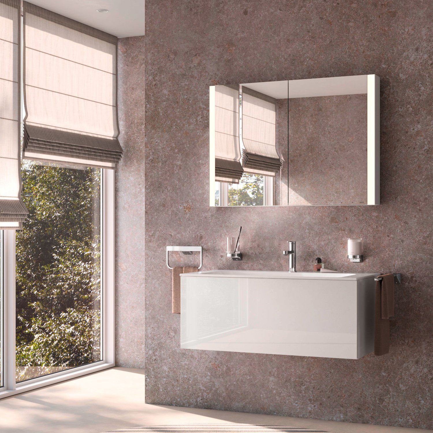 Дозатор жидкого мыла с хрустальной колбой KEUCO AVENO 14652 019000 с клеевым комплектом, цвет Хром