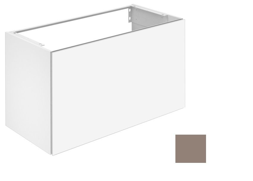 Тумба под умывальник Keuco Plan 32972 140000 корпус лак матовый трюфель, фасад стекло трюфель глянцевый