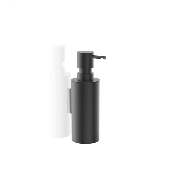 Настенный дозатор для жидкого мыла DECOR WALTER Mikado MK WBG 0521160 цвет Чёрный матовый