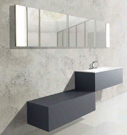 Боковая тумба KEUCO EDITION 11 31324 390000 с одним выдвижным фронтом, корпус/фасад структурный лак, антрацит