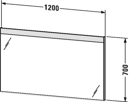 Зеркало с подсветкой Duravit LIGHT AND MIRRORS LM7858D0000 