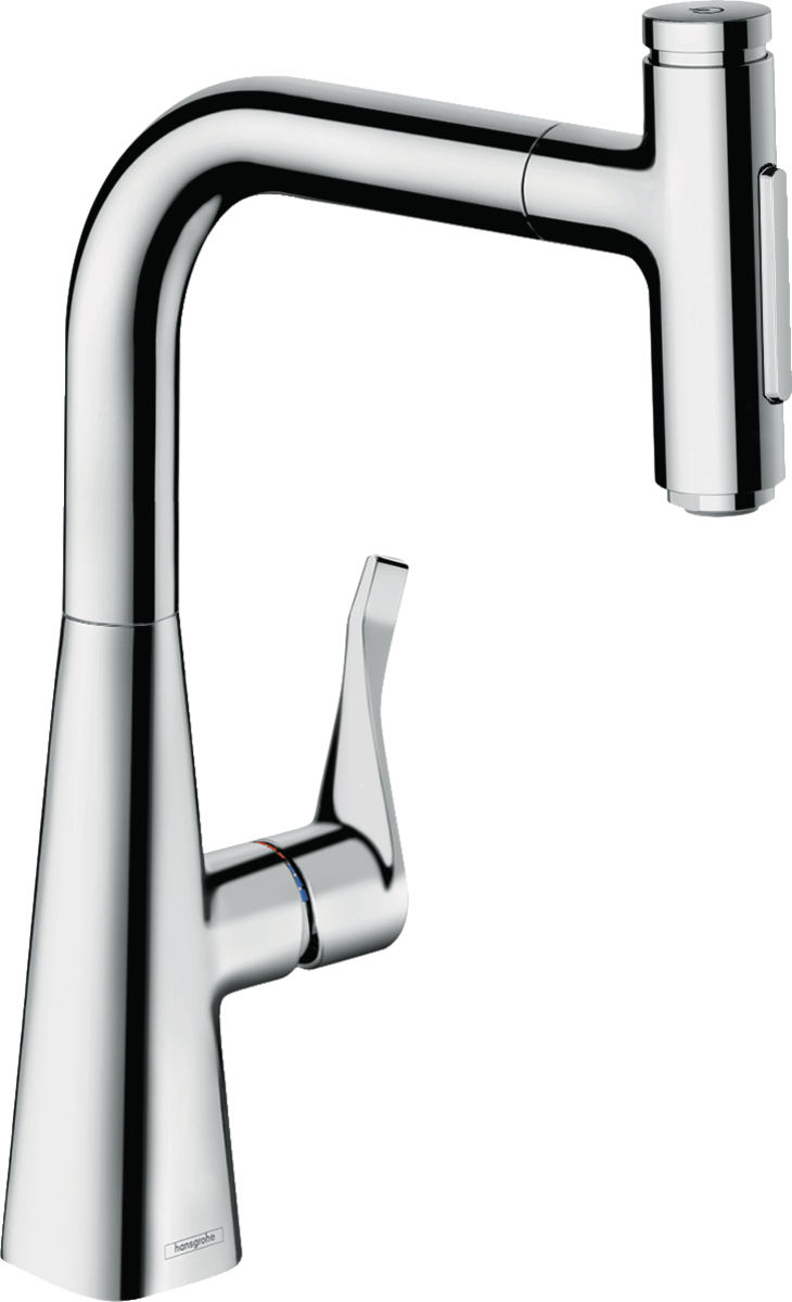 Смеситель для кухни с выдвижным душем Hansgrohe M7117 73817000 Хром