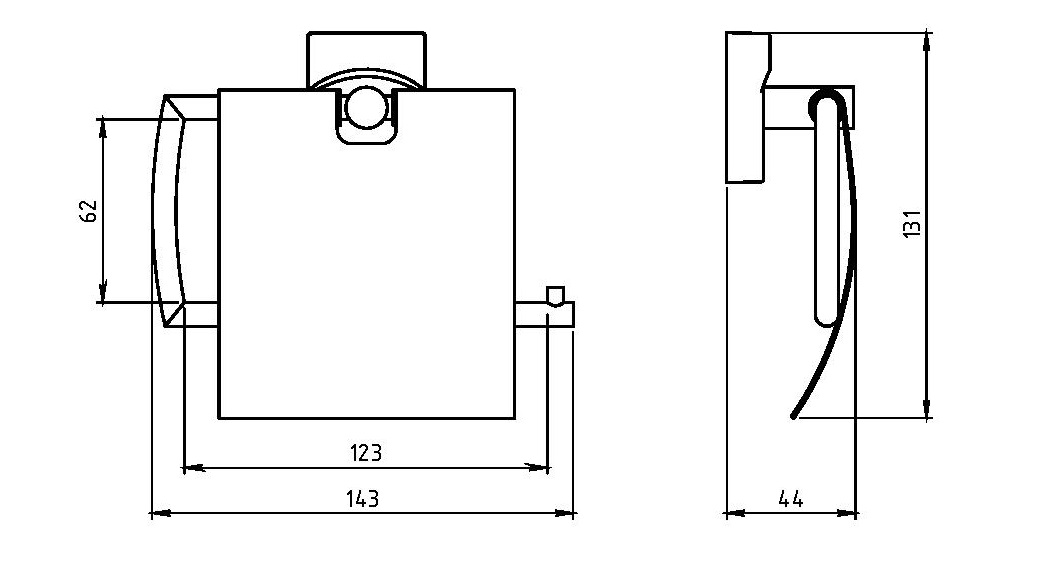 РАСПРОДАЖА Держатель туалетной бумаги Novaservis Metalia 12 0238.0 хром