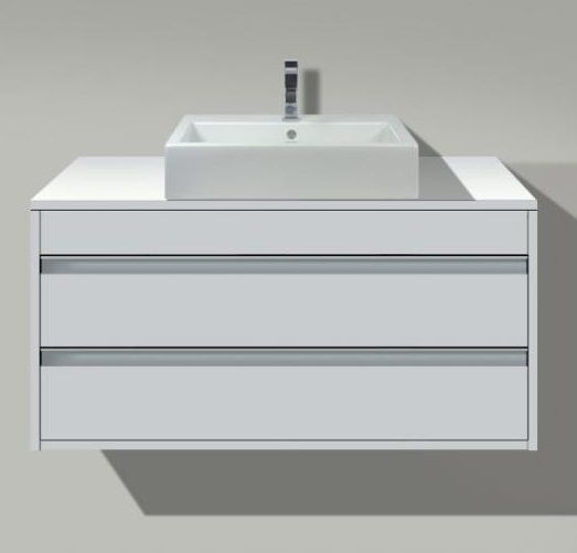 Тумба подвесная под раковину Duravit Ketho KT685501818 с двумя выдвижными ящиками, белый матовый (изделие снято с производства)