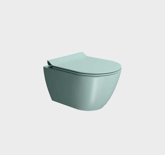 Унитаз подвесной GSI PURA 881615 Swirlflush, для крепежа FISR2, Ghiaccio Matte