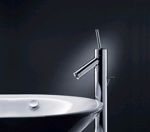 Смеситель для раковины высокий с донным клапаном AXOR Starck Classic 10020000 Хром