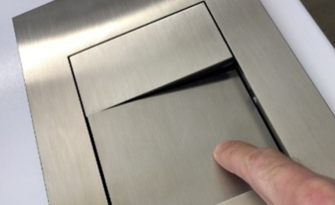 Универсальная клавиша двойного смыва для бачков ALMAR WC Plate E330001.MB цвет Чёрный матовый