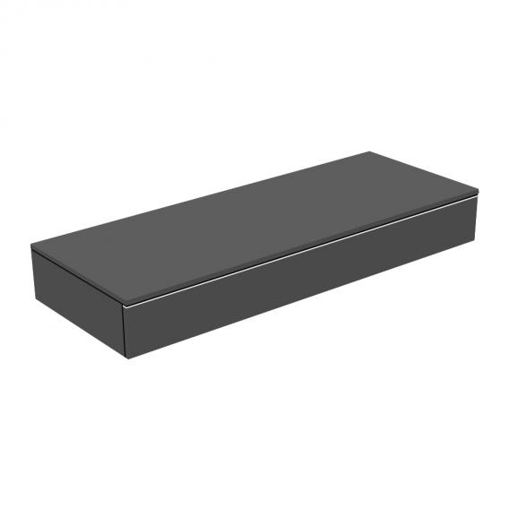 Тумба боковая подвесная KEUCO EDITION 400 31760 390000 с одним выдвижным фронтальным ящиком, корпус/фасад структурный лак, антарцит