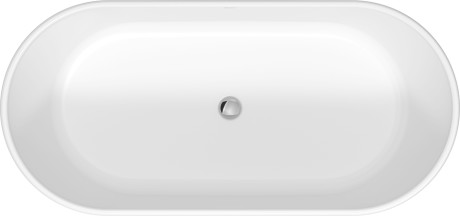 Отдельно стоящая ванна Duravit Starck 700477000000000 1600 мм х 750 мм, c двумя наклонами для спины, с бесшовной панелью и ножками, белая матовая