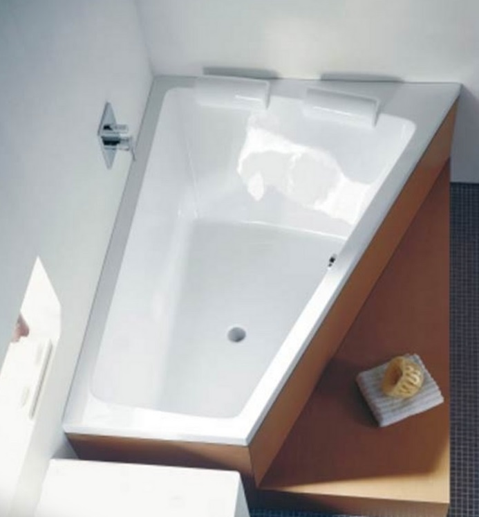 Акриловая ванна Duravit Paiova 700212000000000 1700 х 1000 c наклоном для спины слева, встраиваемая, угловая, белая