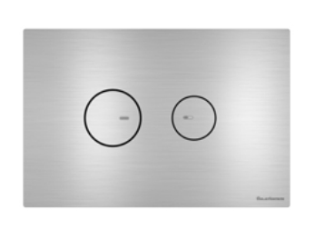 Клавиша смыва ARTCERAM INOX 714 714.000.BS 245 мм х 165 мм, 2 режима, нержавеющая сталь, цвет Steel