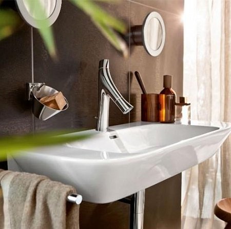 Смеситель для маленькой раковины AXOR Starck Organic 12014000 Хром