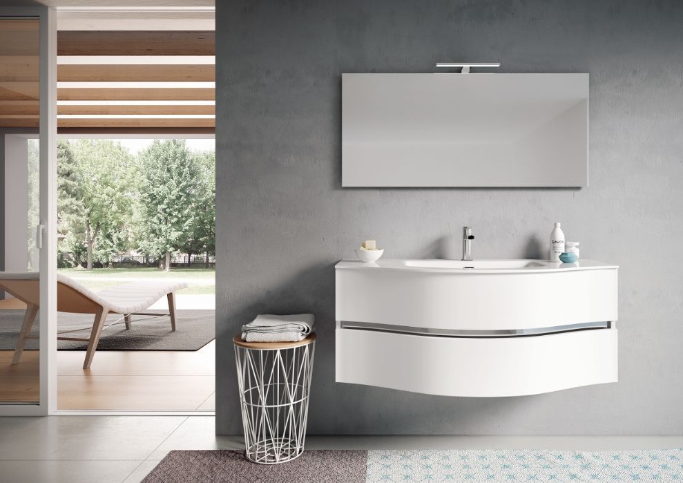 Раковина BMT MOON 832 742 OAF 010   1210х15х540 мм, с отверстием под смеситель, с переливом, белый глянцевый