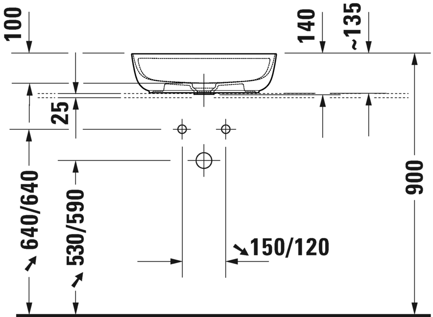 Раковина Duravit Luv 0380500000 50х35 см цвет белый