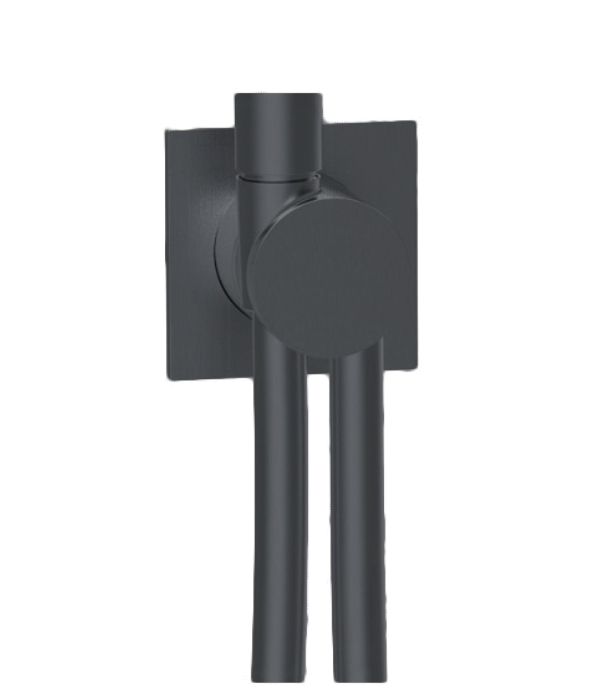 Вывод из стены со шлангом с квадратным основанием ALMAR Modular E192001.AB цвет Absolute Black