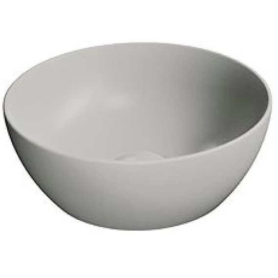 Раковина-чаша накладная круглая GSI PURA 885417 320 мм х 320 мм, без отверстия под смеситель, цвет Cenere Matte