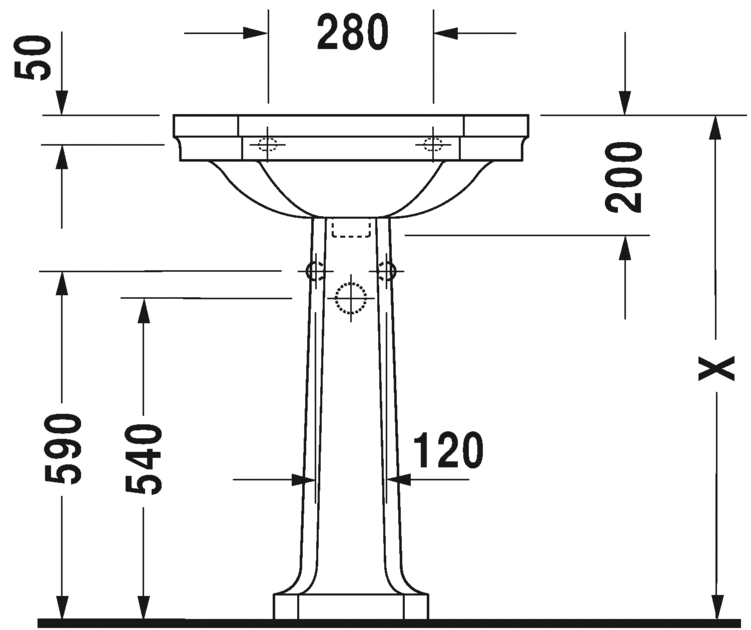 Раковина подвесная Duravit 1930 0438600000 60х41см