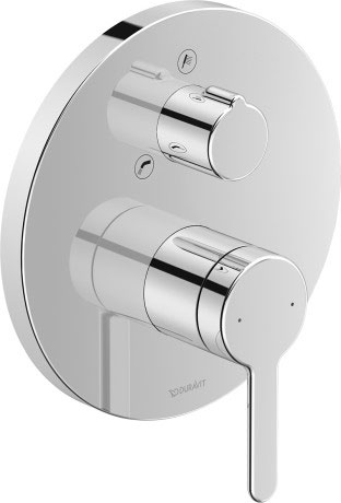 Однорычажный смеситель для душа Duravit С.1 C15210012010, хром