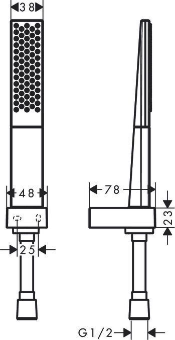 Душевой набор Hansgrohe Rainfinity 26857000 100 1jet с душевым шлангом 125 см хром