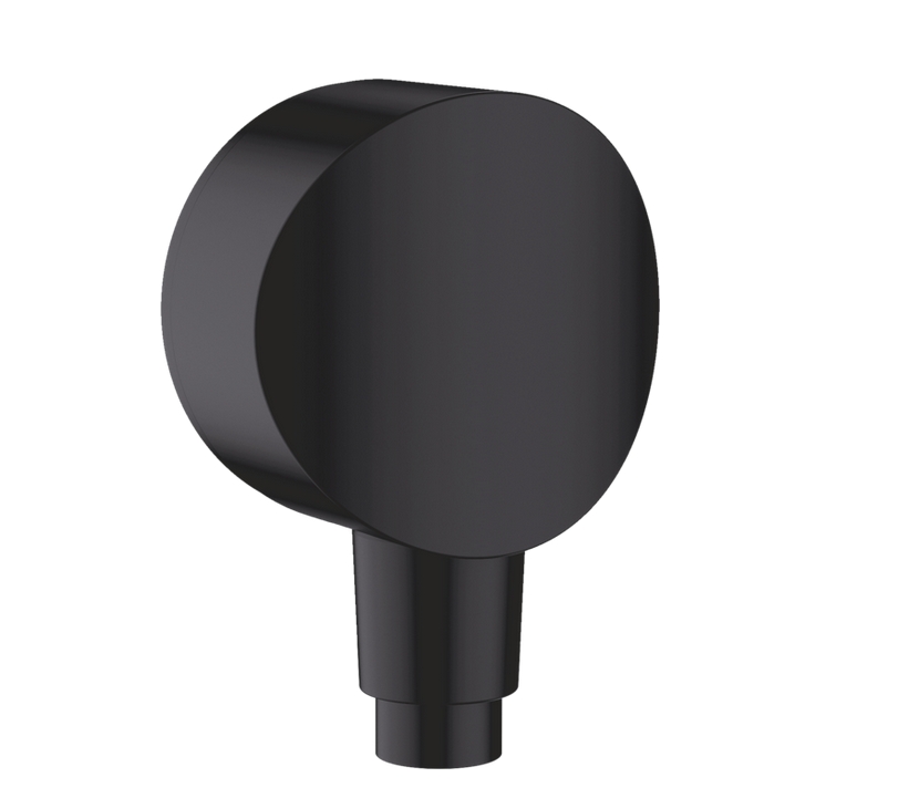 Шланговое подсоединение HANSGROHE FixFit S 26453670 с клапаном обратного тока, цвет Чёрный матовый