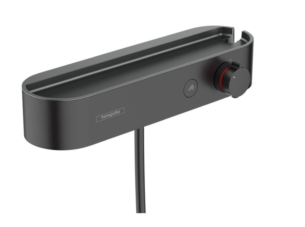 Термостат для душа HANSGROHE ShowerTablet Select 400 24360670 цвет Чёрный матовый