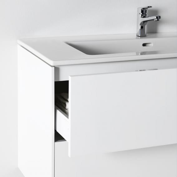 Тумба с раковиной  Laufen   Base for Pro S  8.6496.1.260.104.1   80 см, подвесная, 2 ящика, цвет белый матовый